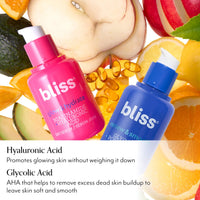 Thumbnail for Bliss AM+PM Serum Duo: Glow & Hydrate with Vitamin C + Renew & Smooth with Glycolic Acid for 24-Hour Radiant, Hydrated Skin - Daily Skincare Routine Set