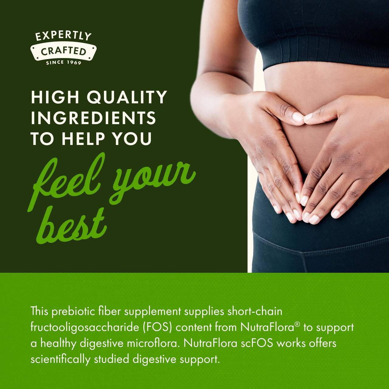Swanson Prebiotic for Friendly Flora Support - Digestive Health Supplement - Offers Immune Support* - Contains Prebiotic Fiber - Vegan & Non-GMO - 120 Vegan Capsules