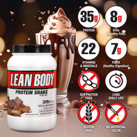 Thumbnail for Lean Body All-in-One Chocolate Meal Replacement Shake. 35g Protein, Whey Blend, 7g Healthy Fats & Fibre, 22 Vitamins and Minerals, No Artificial Colours, Gluten Free LABRADA