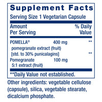 Thumbnail for Life Extension Pomegranate Fruit Extract, 500 mg, antioxidant polyphenols for Cardiovascular Health, superfood, Gluten Free, Non-GMO, Vegetarian, 30 Capsules