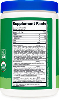 Thumbnail for Nutricost Organic Super Greens Powder (30 Servings) - Superfood Supplement Drink Mix (30 Servings, No Flavor Added)
