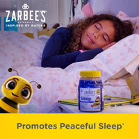 Thumbnail for Zarbee's Kids Melatonin Gummies with 1mg Melatonin, Kids Sleep Gummy, Promotes Peaceful Sleep, Drug-Free, Non-Habit-Forming, Natural Strawberry, 60 ct