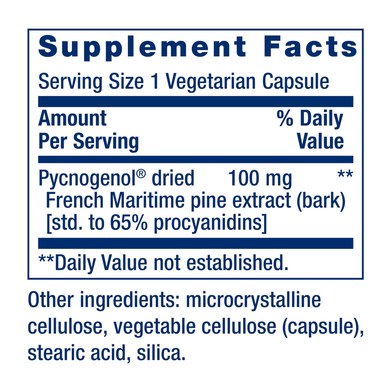 Life Extension Pycnogenol – French Maritime Pine Bark Extract – Scientifically Studied Healthy Aging & Vascular Health Supplement – Non-GMO, Gluten-Free, Vegetarian – 60 Capsules