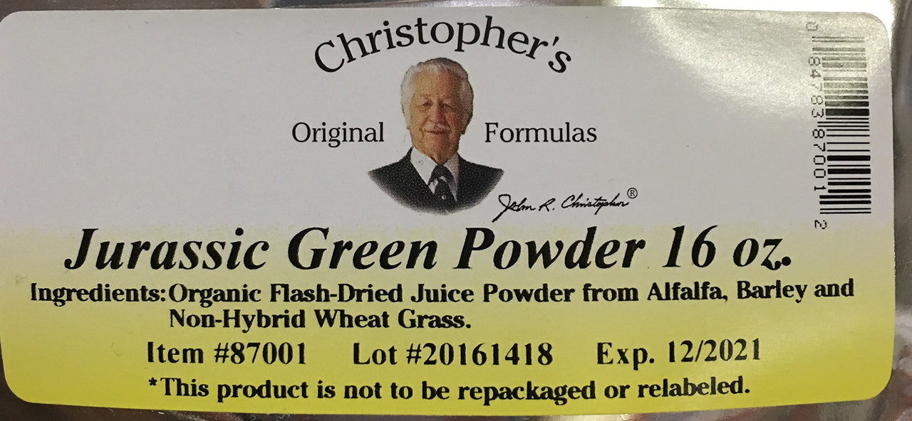 Christophers Original Formulas - Jurassic Green Powder - 16 Oz