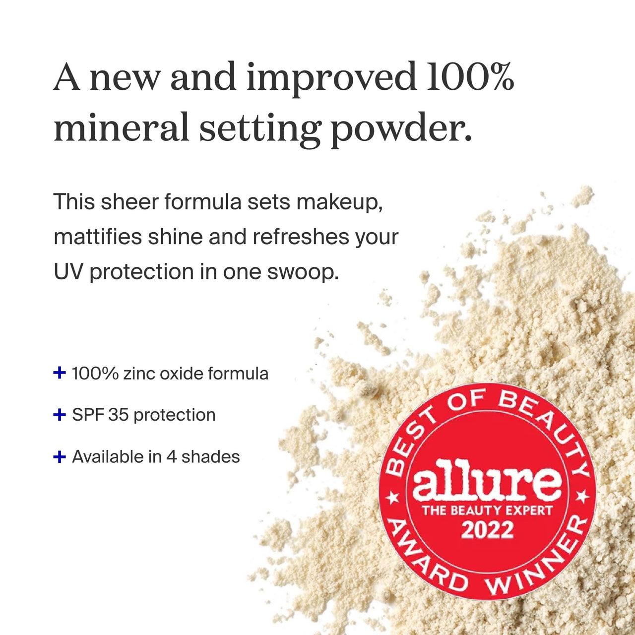 Supergoop! (Re) setting Face Powder SPF 35, Translucent - Broad Spectrum Mineral Sunscreen - 0.15 oz - Shine Control, Matte Finishing, On-the-Go Sun Protection