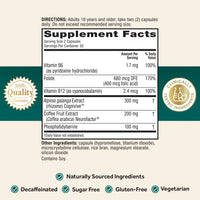 Thumbnail for NEURIVA Ultra Decaffeinated Clinically Tested Nootropic Brain Supplement for Mental Alertness, Memory, Focus & Concentration, Cognivive, Neurofactor, Phosphatidylserine, Vitamins B6 B12, 60 Capsules