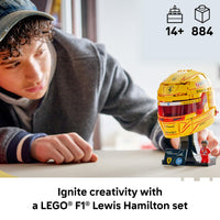 Thumbnail for LEGO Editions Scuderia Ferrari HP Lewis Hamilton Helmet - Building Set for Teens, Ages 14+ - Collectible F1 Display - Bedroom or Home Office Decor - Gift for Racing Fans - 43022