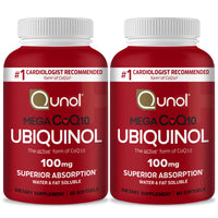 Thumbnail for Qunol Mega Ubiquinol Coq10 100mg, Superior Absorption, Patented Water and Fat Soluble Natural Supplement Form of Coenzyme Q10, Antioxidant for Heart Health, 60 Softgels, Pack of 2