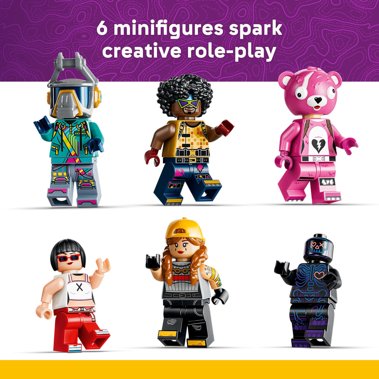 LEGO Fortnite Rave Cave - Building Toy for Boys & Girls, Ages 12+ - Fortnite Toy for Kids - Includes 6 Minifigures - Roller Coaster Set - Gift for Birthdays - 77082