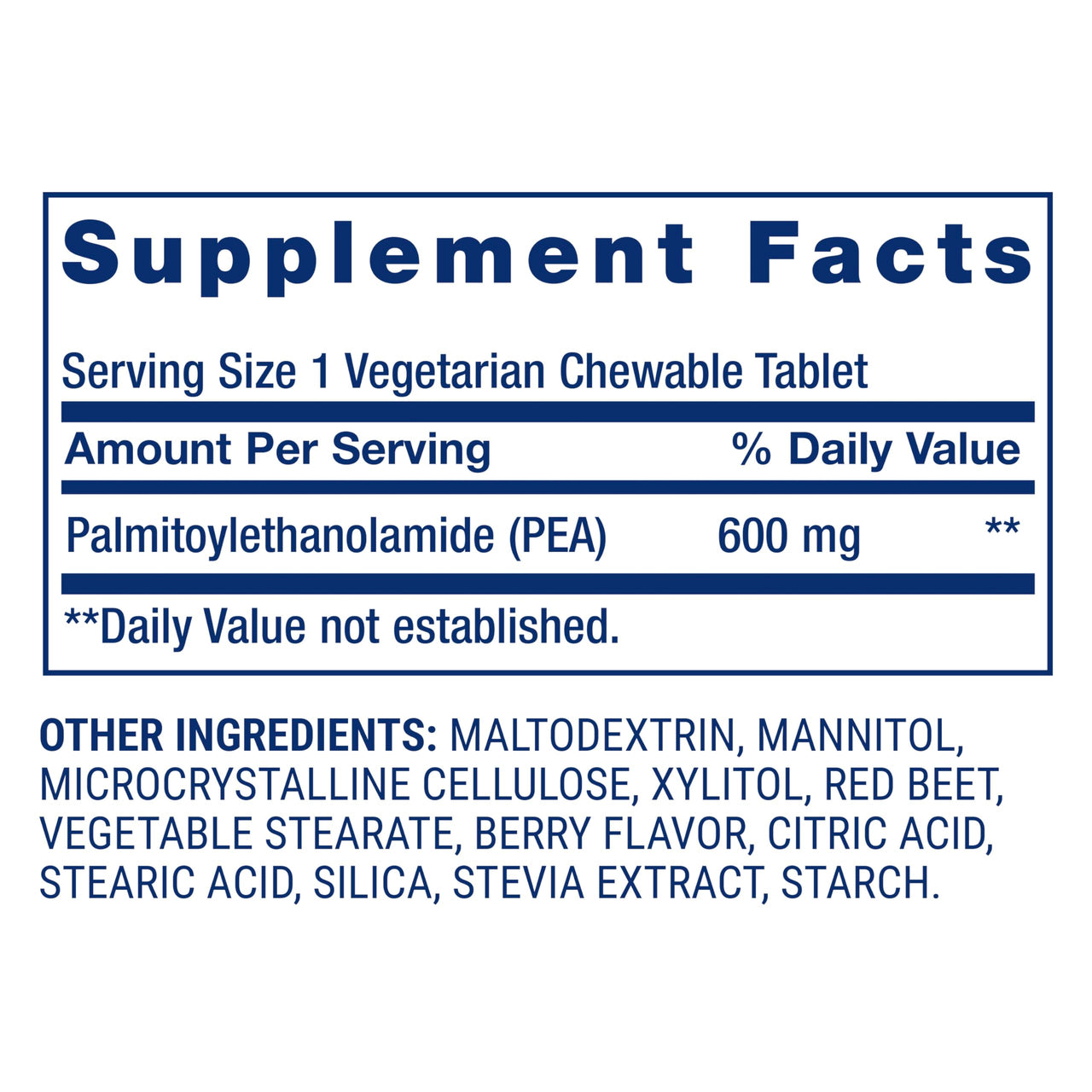 Life Extension Pea Discomfort Relief (Berry Flavor) for Occasional Minor Pain & Discomfort – Palmitoylethanolamide Supplement - Gluten-Free, Non-GMO, Vegetarian – 60 Chewable Tablets