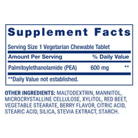 Thumbnail for Life Extension Pea Discomfort Relief (Berry Flavor) for Occasional Minor Pain & Discomfort – Palmitoylethanolamide Supplement - Gluten-Free, Non-GMO, Vegetarian – 60 Chewable Tablets