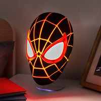 Thumbnail for Paladone Miles Morales Spider-Man Mask LED Light – Wall-Mount or Freestanding Lamp | Official Marvel Collectible for Bedrooms, Game Rooms & Gifts