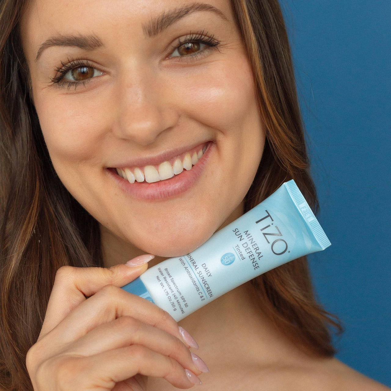 TiZO® Mineral Sun Defense | Tinted | Broad Spectrum SPF 50 | UVA and UVB protection | Gentle protection for daily use | All Skin Types | 1.75 oz/50 g