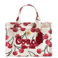 Thumbnail for COACH Cargo Tote Bag 20 with Cherry Print Chalk Multi One Size