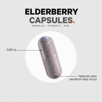 Thumbnail for Codeage Organic Black Elderberry Supplement - Vitamin C, D, Zinc - Fermented Black Elderberries Vitamins - Elderberry Fruit Extract Pills Concentrate – Sambucus Berries Flavonoid - Vegan - 2 Pack