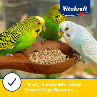 Thumbnail for Vitakraft Menu Premium Parakeet Food - Vitamin-Fortified - Daily Pet Bird Food, 2.5 pounds