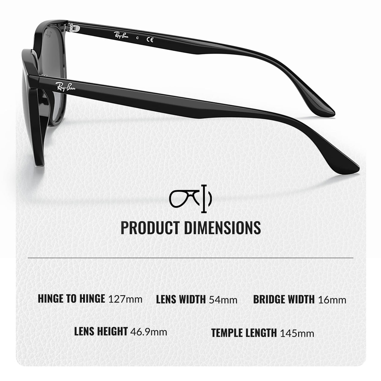 Ray-Ban RB4378 Square Shape Sunglasses With Eyewear Kit Bundle - High Bridge Fit - Ideal Formal and Casual Wear Square Sunglasses