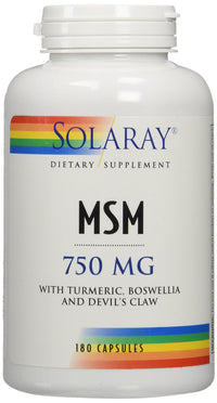 Thumbnail for Solaray MSM Capsules, 750 mg, 180 Count