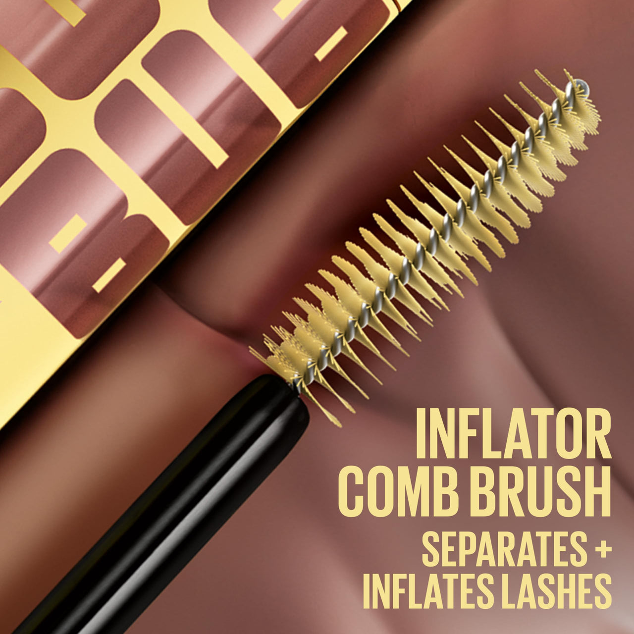 Maybelline The Colossal Bubble Washable Mascara, Buildable Mascara Volume and Length Formula for Bold, Separated Lashes, Very Black, 1 Count