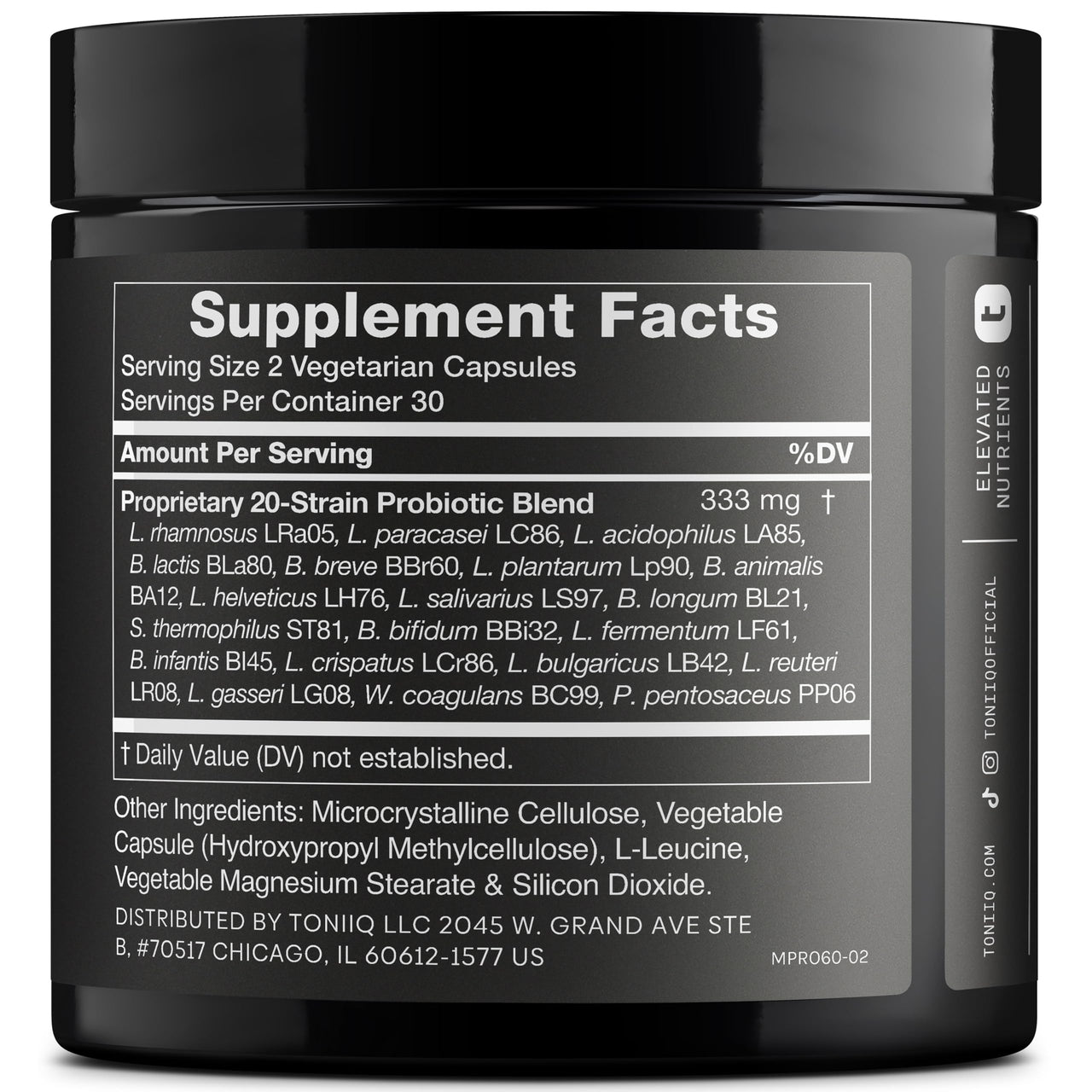 Toniiq Mens Probiotic with 20 Verified Strains – 200 Bilion CFU + 200mg FOS Prebiotic – Mens Probiotics for Gut Health - Cold-Chain & Delayed-Release – Lab-Tested Synbiotic Formula