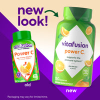 Thumbnail for Vitafusion Power C Vitamin C Gummies for Immune Support, Orange Flavored, 282 mg Vitamin C, America’s Number 1 Gummy Vitamin Brand, 50 Day Supply, 150 Count