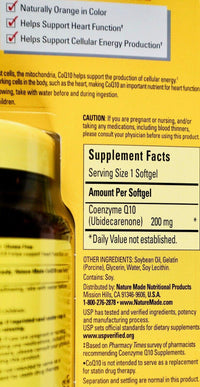 Thumbnail for Nature Made Coq10 200 Mg, Naturally Orange, Value Size,140 Count Softgels