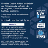 Thumbnail for Life Extension FLORASSIST® Probiotic Oral Hygiene, Oral probiotic for Teeth and Gums, pH Levels, Dental Hygiene, Immune Support, BLIS M18™, Once Daily, Gluten Free, Vegetarian, 30 lozenges