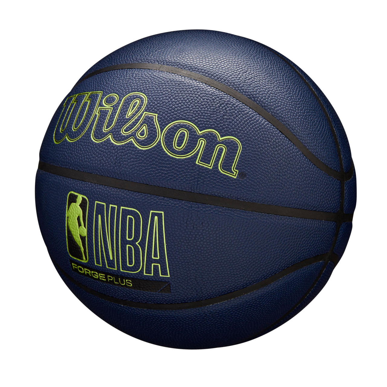 WILSON NBA Forge Plus Indoor/Outdoor Basketball - Navy Blue, Size 7-29.5"