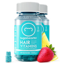 Thumbnail for Sugarbear Hair Vitamin Gummy 2 Month Supply Extra Strength Biotin 6000mcg, Growth for Men & Women, Vegan Vitamin B12, MSM, Inositol, Omega 3, Elderberry, Certified Kosher, Halal, Cruelty-Free