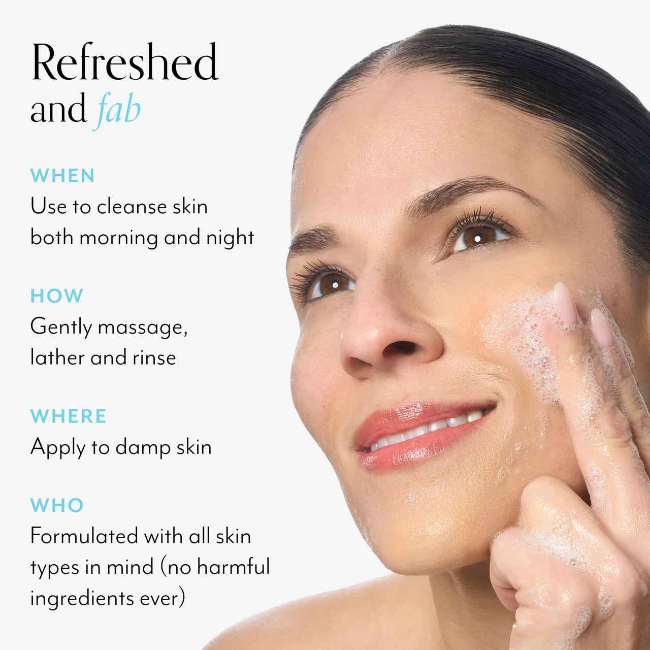 Bliss Pro Fab Foaming 2-In-1 Cleanser and Exfoliator with Bamboo Buffers - 17.2 Fl Oz - Oil-Free Gel Face Wash - Makeup Remover - Vegan & Cruelty Free