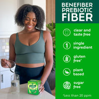 Thumbnail for Benefiber On The Go Prebiotic Fiber Supplement Powder for Digestive Health, Daily Fiber, Unflavored - 28 Sticks (3.92 Ounces)