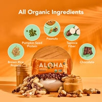 Thumbnail for ALOHA Organic Plant Based Protein Bars |Peanut Butter Chocolate Chip | 1.98 Oz (Pack of 12) | Vegan, Low Sugar, Gluten Free, Paleo, Low Carb, Non-GMO, Stevia Free, Soy Free, No Sugar Alcohols