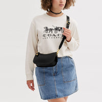 Thumbnail for Coach The Coach Originals Glovetanned Leather Swinger, Black, One Size