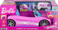Thumbnail for Hot Wheels Barbie RC Toy Car, Remote-Control Pink Convertible, Can Hold 2 Barbie Fashion Dolls & Trunk Opens for Storage, Sticker Sheet for Customizing