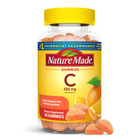 Thumbnail for Nature Made Vitamin C 250 mg Per Serving, Dietary Supplement for Immune Support, Vitamin C Gummies for Adults, 80 Gummies, 40 Day Supply
