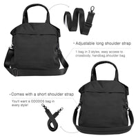 Thumbnail for ODODOS 19L Multi Hobo Bags 2.0 with 2 Straps for Women, Totes Handbags, Crossbody Shoulder Bags, Black