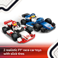 Thumbnail for LEGO City F1 Williams Racing & Haas F1 Race Car Toys - Car Building Toy Set for Kids, Boys and Girls, Ages 4+ - Preschool Toy for Fans - Gift Idea for Birthdays - 60464