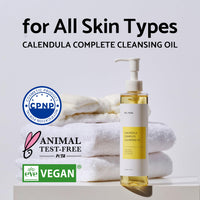 Thumbnail for IUNIK Calendula & Jojoba Oil-Infused Vegan Cleansing Oil – Gentle Blackhead Melting & Makeup Remover Facial Cleanser w/ 94% Plant-based Oils Korean Skincare
