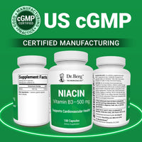 Thumbnail for Dr. Berg Highly-Potent Niacin 500 mg – Now Only 125 mg per Capsule for Niacin Flush Tolerance Building – Gradually Increase to 500mg a Day – Vitamin B3 for Heart, Brain & Energy Support – 100 Capsules
