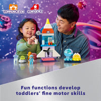 Thumbnail for LEGO DUPLO 3 in 1 Space Shuttle Adventure Toddler Building Toys - Space Toys for Boys & Girls, Ages 3+ Years - Gift for Christmas - Learning & Pretend Play Activity - 10422