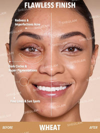 Thumbnail for SHEGLAM Skin Magnet High Coverage Foundation Stick Longwear Medium Face Makeup for All Skin Types-Wheat