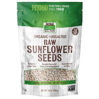 Thumbnail for NOW Foods, Certified Organic Sunflower Seeds, Raw and Unsalted, Source of Fiber and Vitamin E, Hulled for Great Taste, Certified Non-GMO, 16-Ounce (Packaging May Vary)