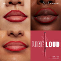 Thumbnail for NYX PROFESSIONAL MAKEUP Line Loud Lip Liner, Longwear and Pigmented Lip Pencil with Jojoba Oil & Vitamin E - On A Mission (Blue Red)
