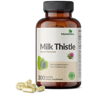 Thumbnail for Futurebiotics Milk Thistle Silymarin Marianum & Dandelion Extract Liver Health Support, Antioxidant Support, Detox, 300 Capsules