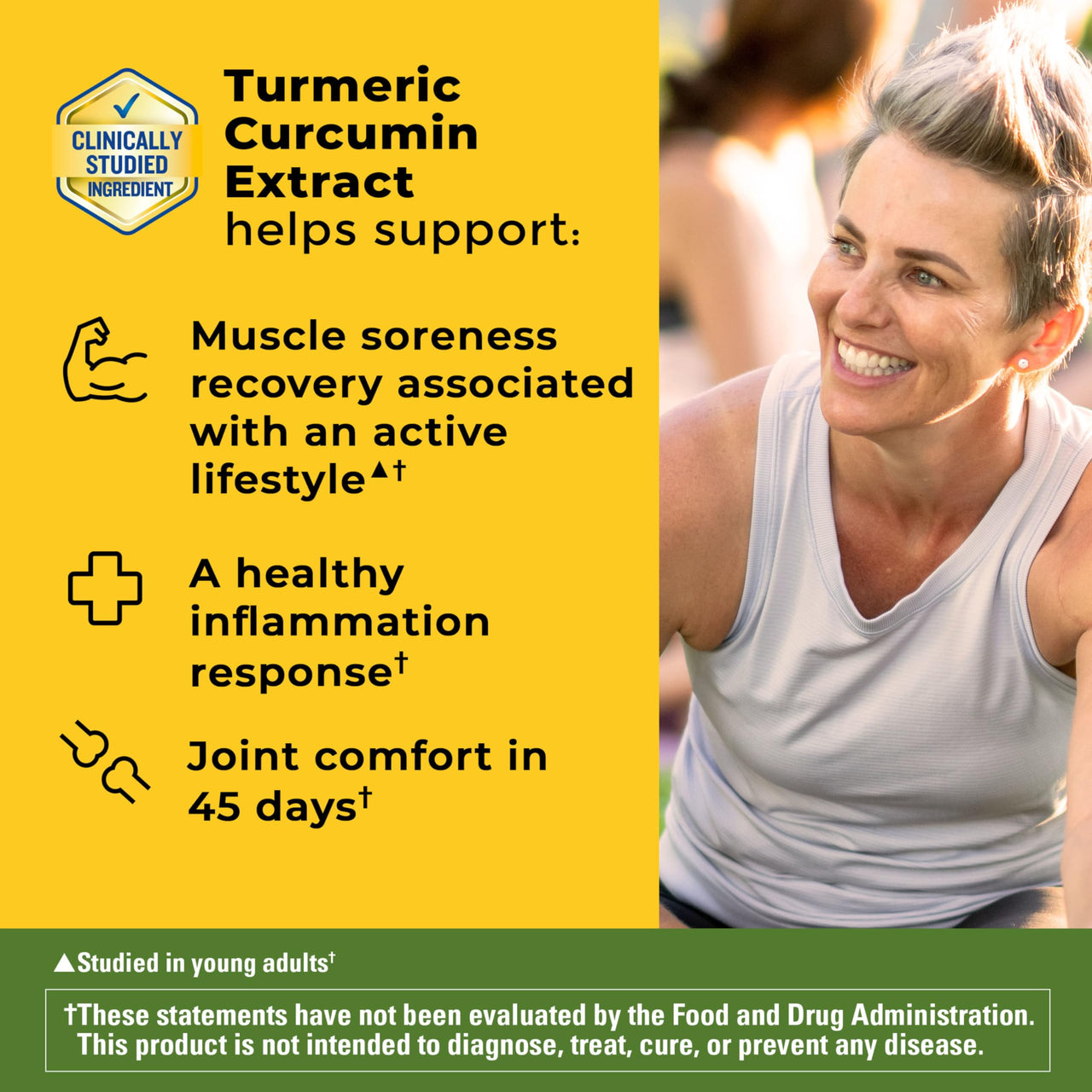 Nature Made High Absorption Turmeric Curcumin Supplement Capsules, Turmeric Supplement, Muscle and Joint Support, 30 Capsules, 30 Day Supply