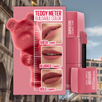 Thumbnail for MAYBELLINE Super Stay Teddy Lip Tint, Long Lasting Matte Lipstick For Up To 12HR Wear, Coquettish, 1 Count