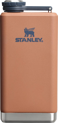 Thumbnail for Stanley Adventure Pre-Party Flask 8 oz | Leakproof Hip Flask | Hinge Connected Never Lose Cap | Insulated Stainless Steel Liquor Container | BPA-Free | Toast