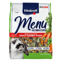 Thumbnail for Vitakraft Menu Premium Rabbit Food - Alfalfa Pellets Blend - Vitamin and Mineral Fortified, Carrots, Greens, Grains, Fruits, 5 Lb.