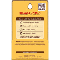 Thumbnail for Burt's Bees Lip Balm - Original Beeswax, Lip Moisturizer With Responsibly Sourced Beeswax, Tint-Free, Natural Origin Conditioning Treatment, 2 Tubes, 0.15 oz.