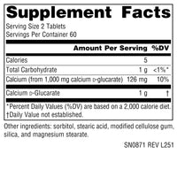 Thumbnail for Source Naturals - Calcium D-Glucarate, Cellular Detoxifier* - 500 mg - 120 Tablets